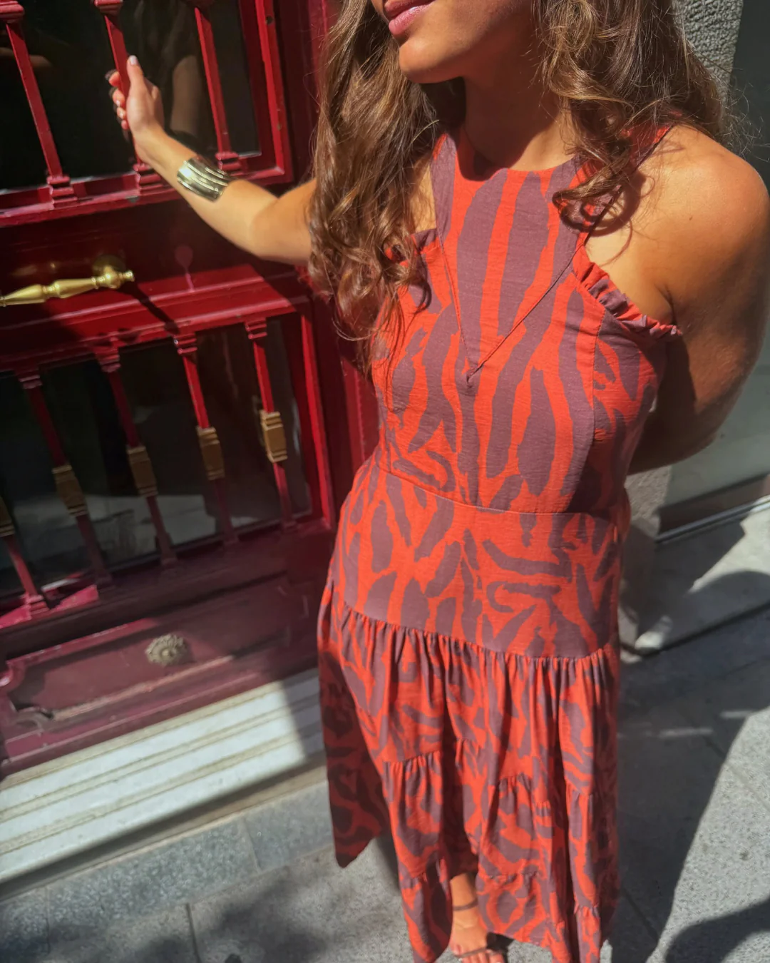 Vestido Tablada naranja - Image 3