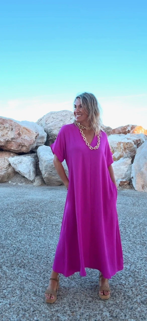 Vestido Telma buganvilla - Image 6