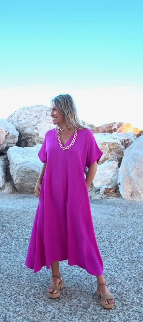 Vestido Telma buganvilla - Image 8