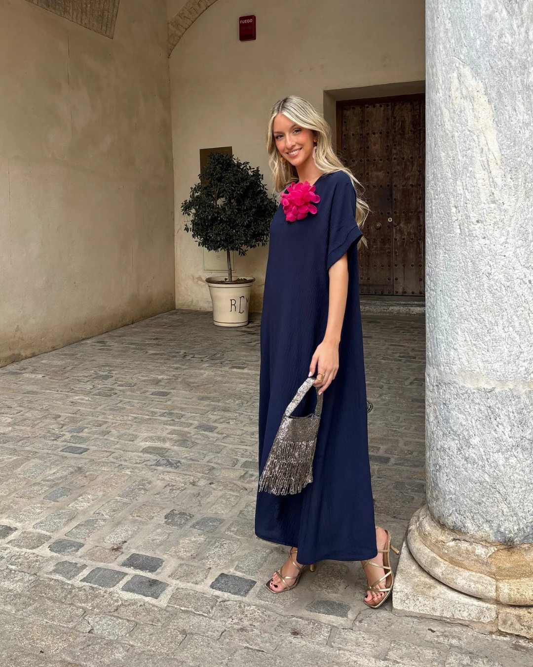 Vestido Telma marino - Image 2