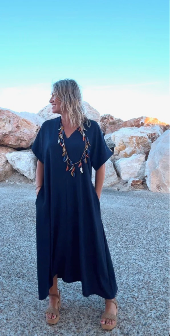 Vestido Telma marino - Image 5
