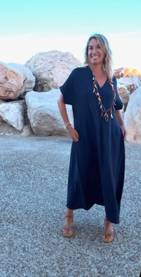 Vestido Telma marino - Image 6