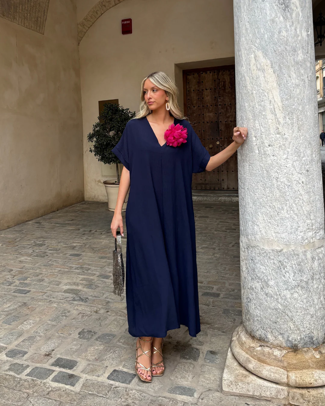 Vestido Telma marino - Image 7