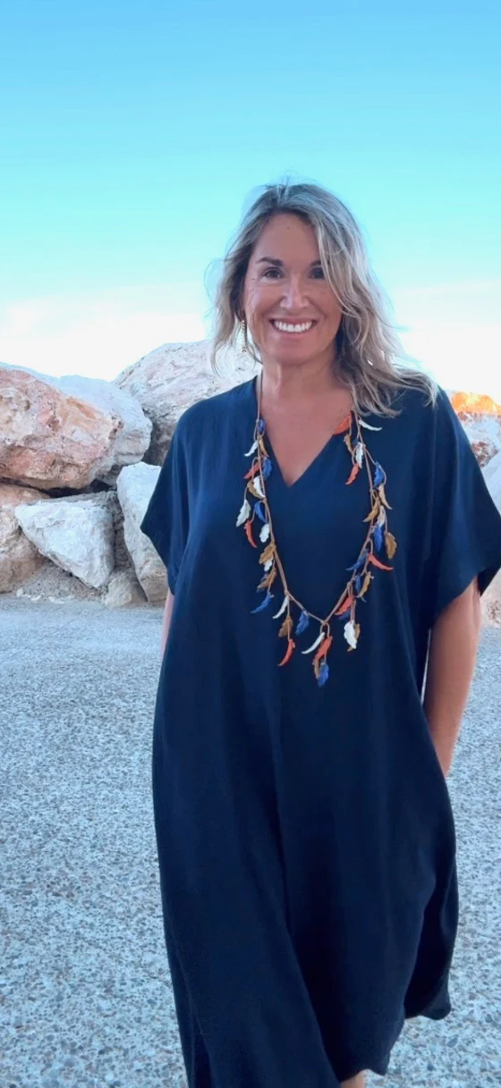 Vestido Telma marino - Image 8