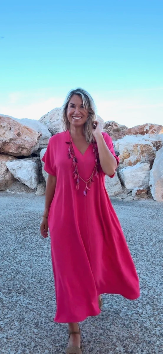 Vestido Telma rosa