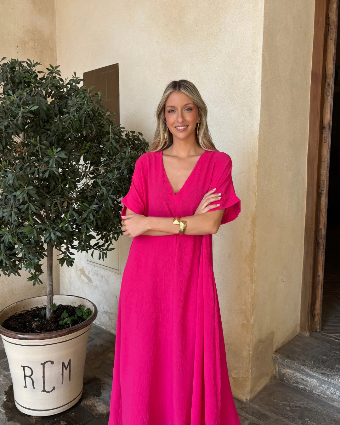 Vestido Telma rosa - Image 13