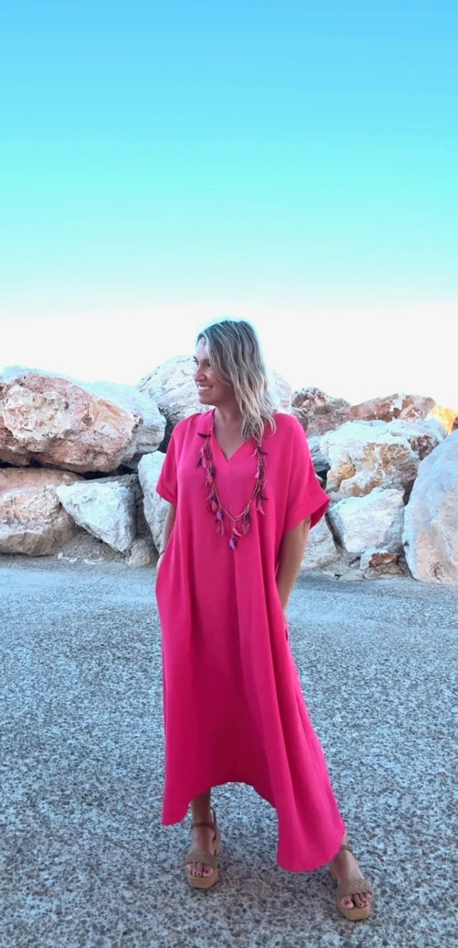 Vestido Telma rosa - Image 4