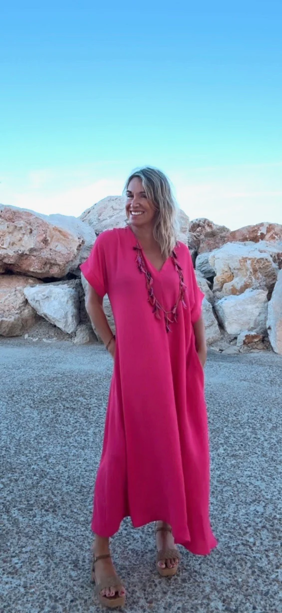 Vestido Telma rosa - Image 6