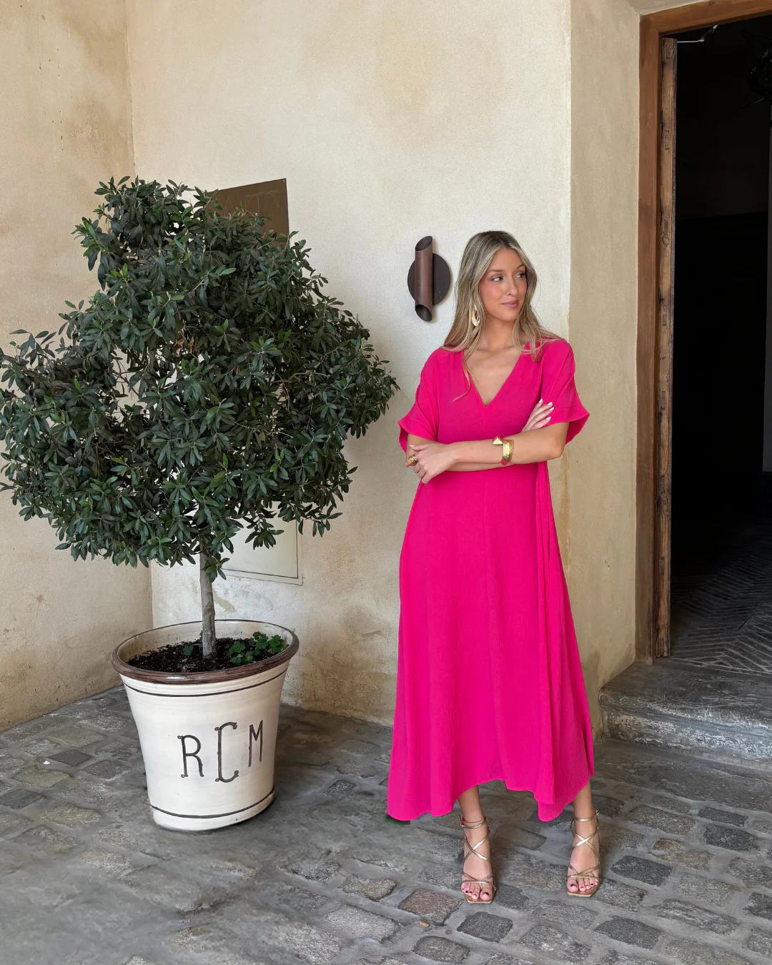 Vestido Telma rosa - Image 8