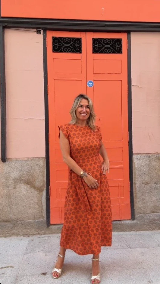 Vestido Vega naranja - Image 10