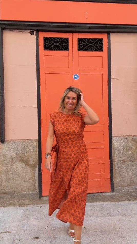 Vestido Vega naranja - Image 8