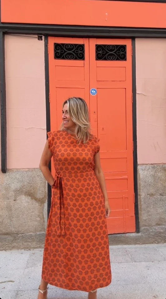 Vestido Vega naranja - Image 9